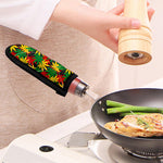 Classic Hemp Leaves Reggae Pattern Print Skillet Handle Cover