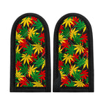 Classic Hemp Leaves Reggae Pattern Print Skillet Handle Cover
