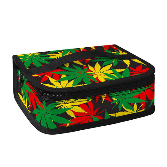 Classic Hemp Leaves Reggae Pattern Print Small Lunch Bag