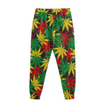 Classic Hemp Leaves Reggae Pattern Print Sweatpants