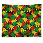 Classic Hemp Leaves Reggae Pattern Print Tapestry