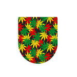 Classic Hemp Leaves Reggae Pattern Print Toilet Lid Cover