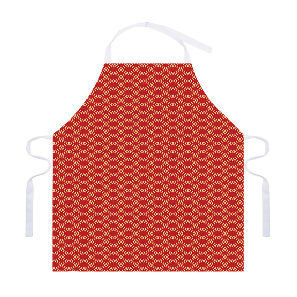 Classic Japanese Pattern Print Adjustable Apron