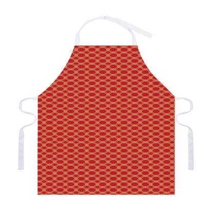 Classic Japanese Pattern Print Adjustable Apron