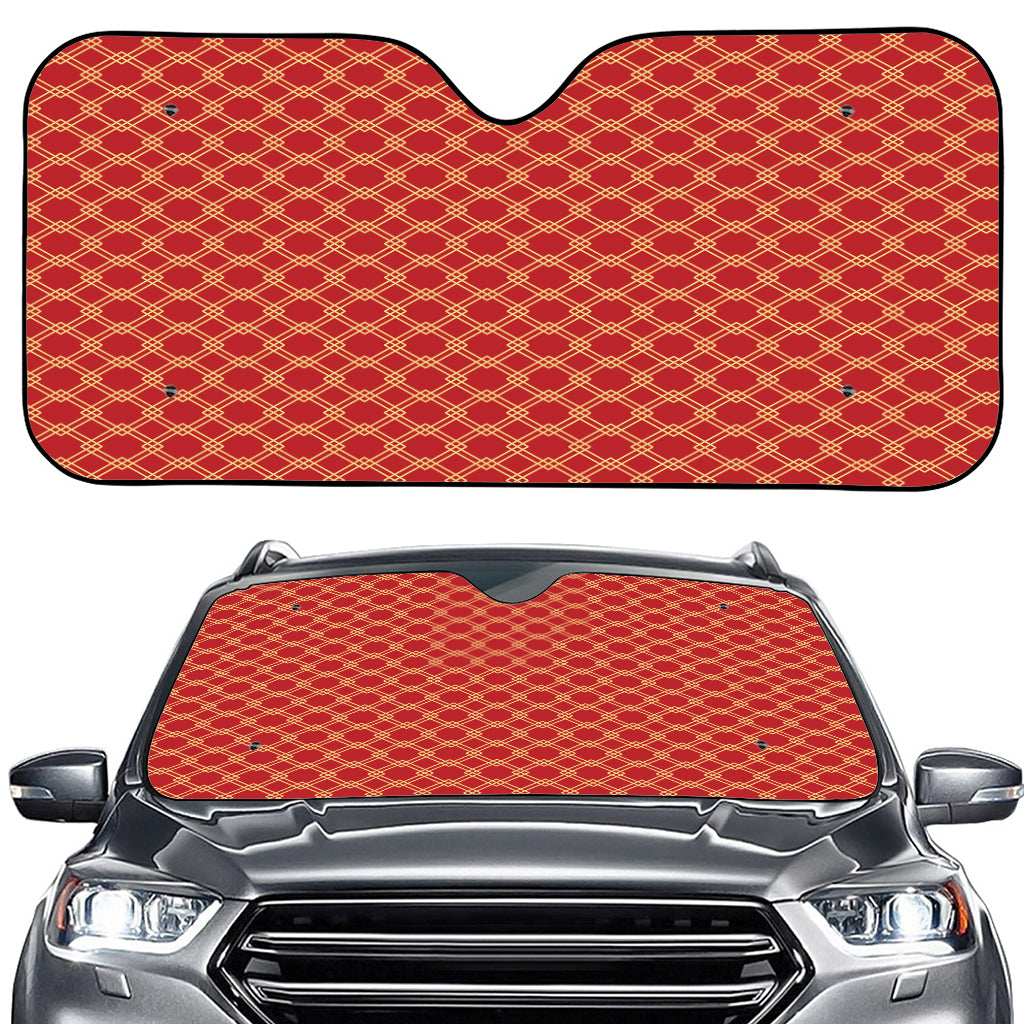 Classic Japanese Pattern Print Car Windshield Sun Shade