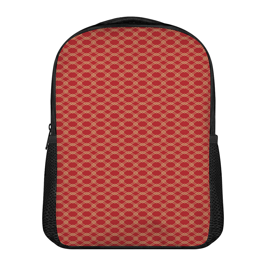 Classic Japanese Pattern Print Casual Backpack