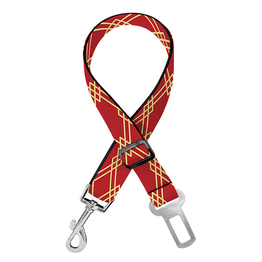 Classic Japanese Pattern Print Dog Seat Belt