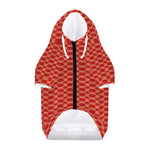 Classic Japanese Pattern Print Dog Zip Up Hoodie