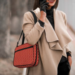 Classic Japanese Pattern Print Double Strap Bible Bag