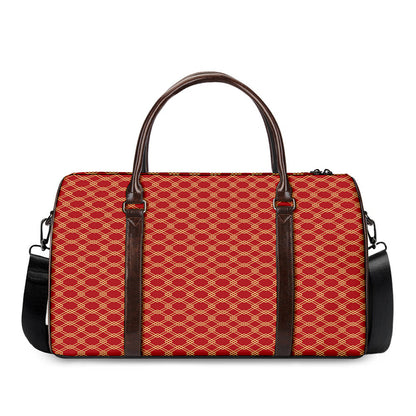 Classic Japanese Pattern Print Duffle Bag