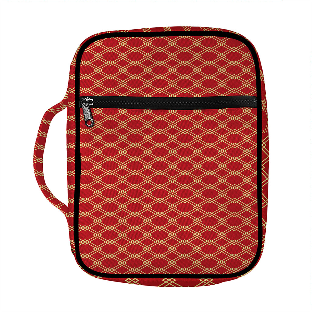 Classic Japanese Pattern Print Front Pocket Bible Bag