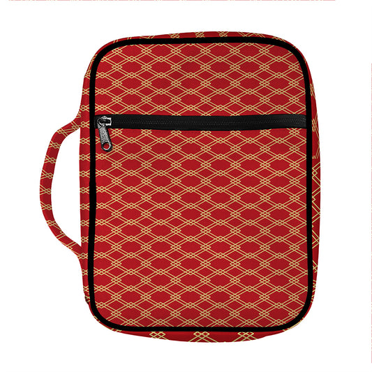Classic Japanese Pattern Print Front Pocket Bible Bag