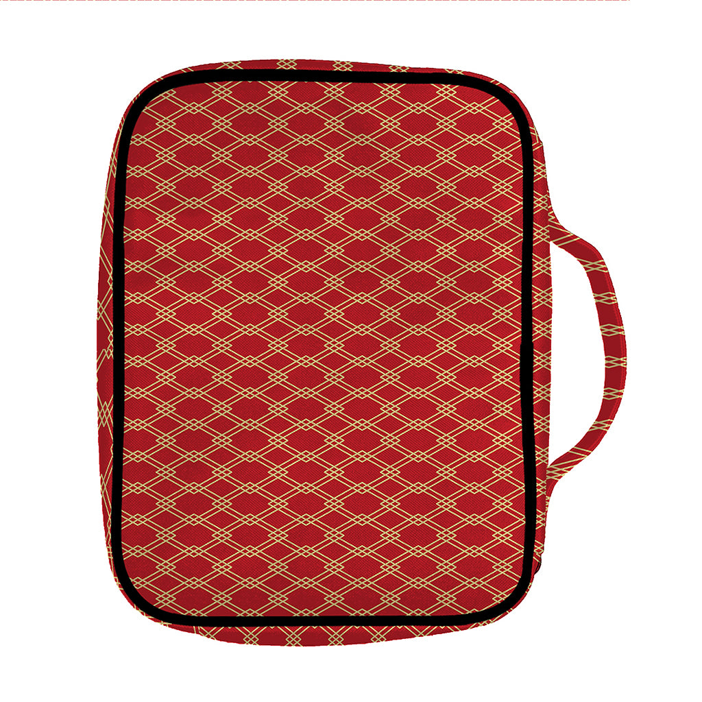 Classic Japanese Pattern Print Front Pocket Bible Bag