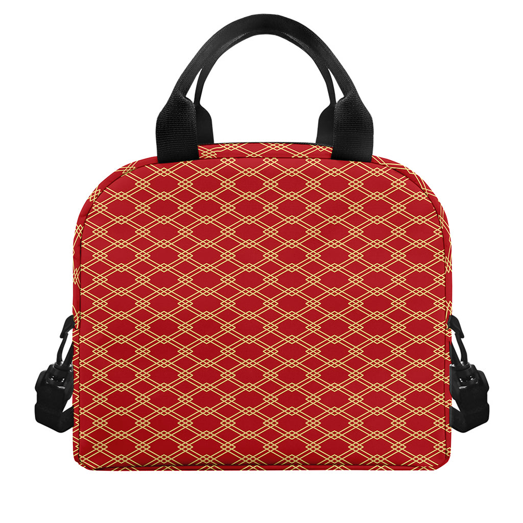Classic Japanese Pattern Print Insulated Lunch Bag