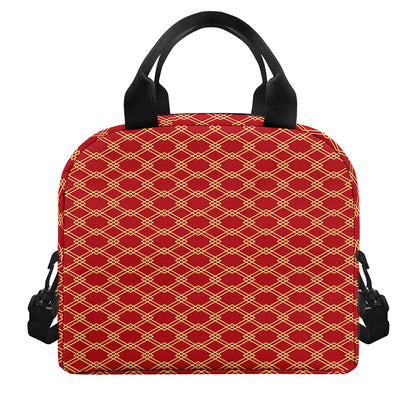 Classic Japanese Pattern Print Insulated Lunch Bag