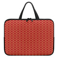 Classic Japanese Pattern Print Laptop Sleeve With Handle