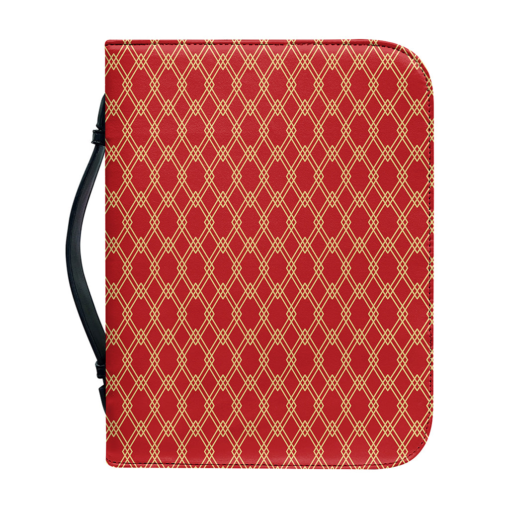 Classic Japanese Pattern Print Leather Bible Cover