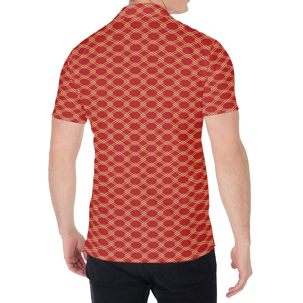 Classic Japanese Pattern Print Men's Shirt