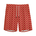 Classic Japanese Pattern Print Men's Athletic Shorts