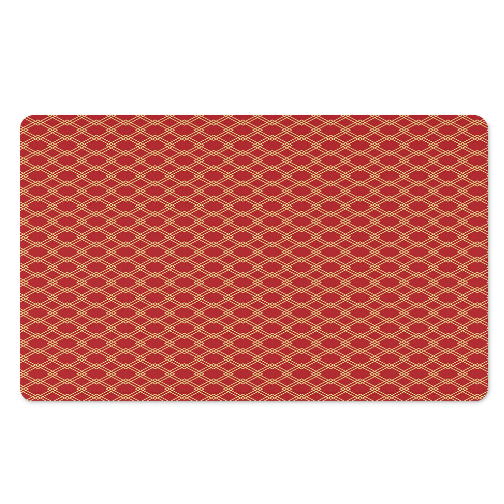 Classic Japanese Pattern Print Polyester Doormat