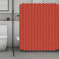 Classic Japanese Pattern Print Polyester Shower Curtain