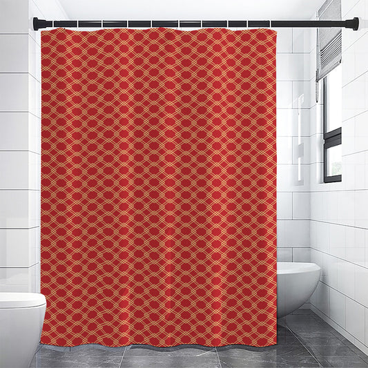 Classic Japanese Pattern Print Premium Shower Curtain