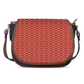 Classic Japanese Pattern Print Saddle Bag