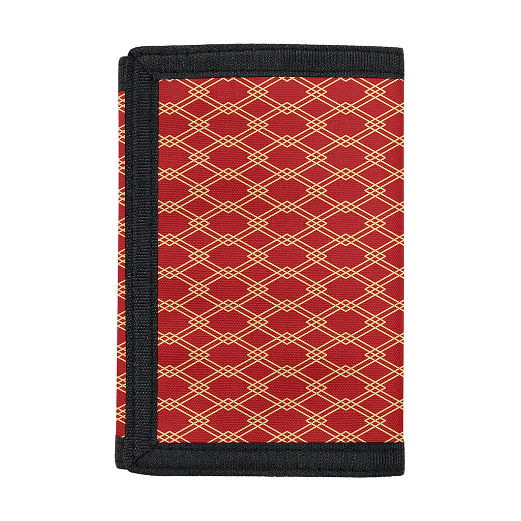Classic Japanese Pattern Print Trifold Wallet