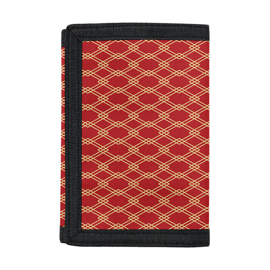 Classic Japanese Pattern Print Trifold Wallet