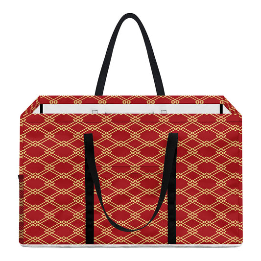 Classic Japanese Pattern Print Utility Tote Bag