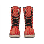 Classic Japanese Pattern Print Winter Boots