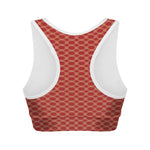 Classic Japanese Pattern Print Women's Sports Bra