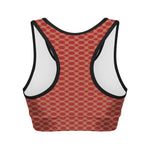 Classic Japanese Pattern Print Women's Sports Bra