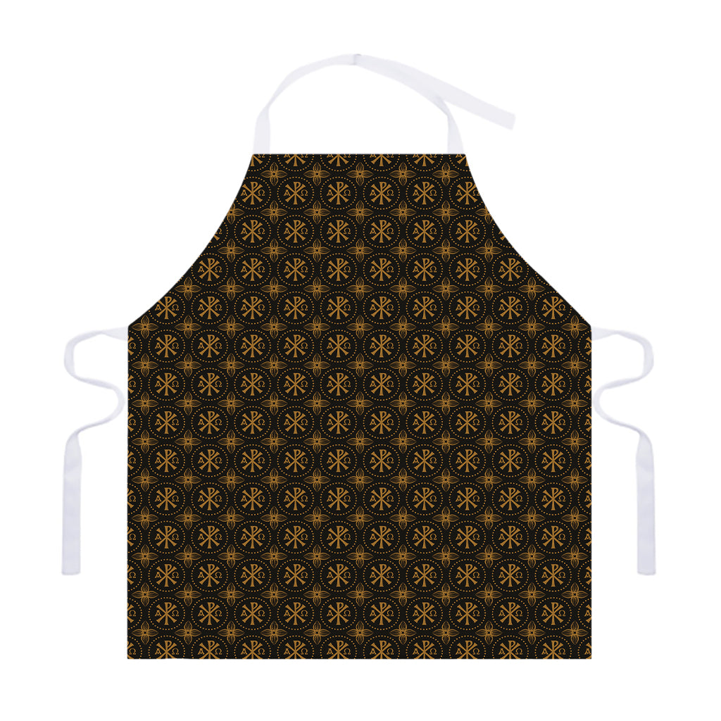 Classic Orthodox Pattern Print Adjustable Apron
