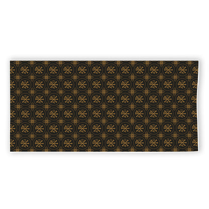 Classic Orthodox Pattern Print Beach Towel