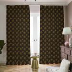 Classic Orthodox Pattern Print Blackout Pencil Pleat Curtains