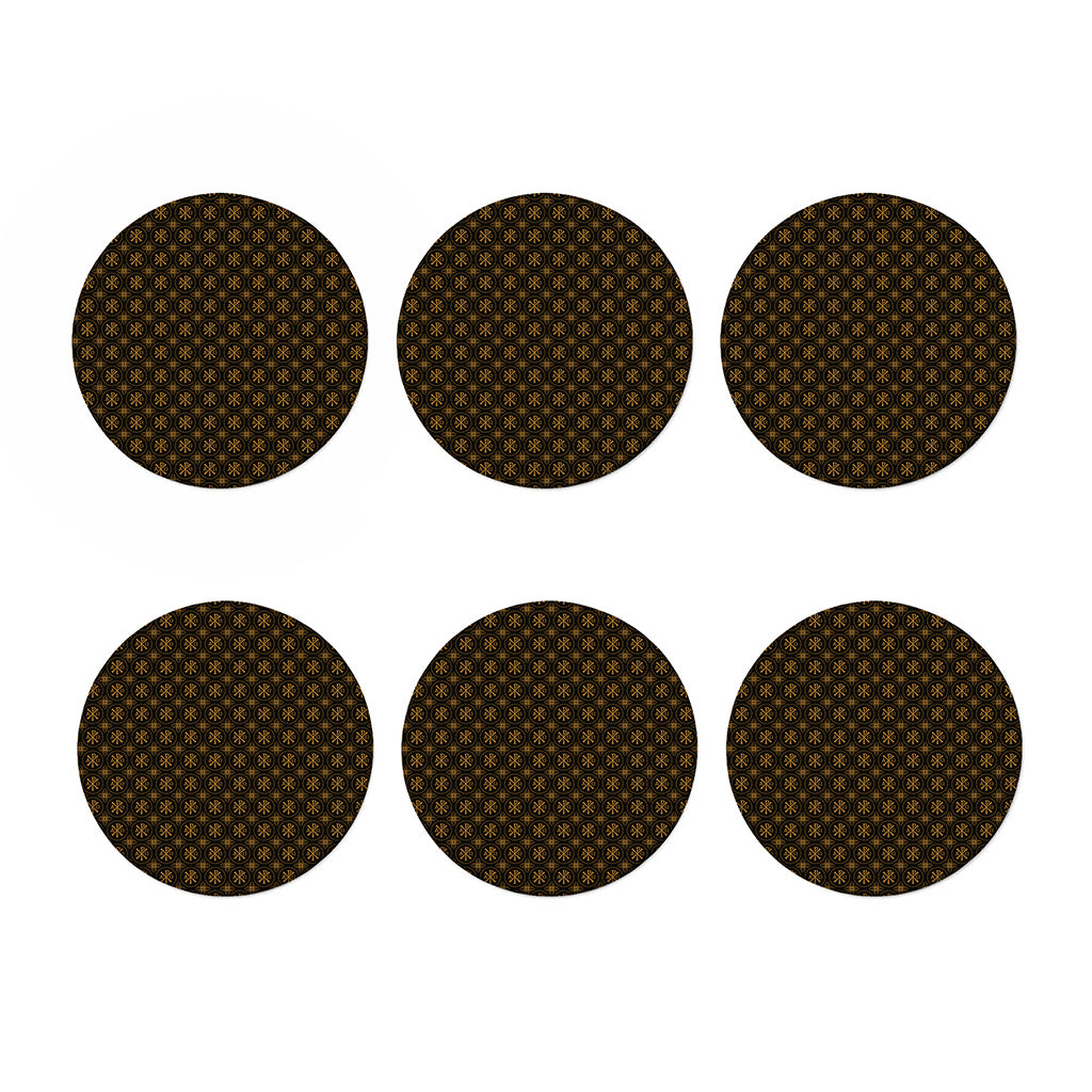Classic Orthodox Pattern Print Coaster Set