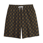 Classic Orthodox Pattern Print Cotton Shorts