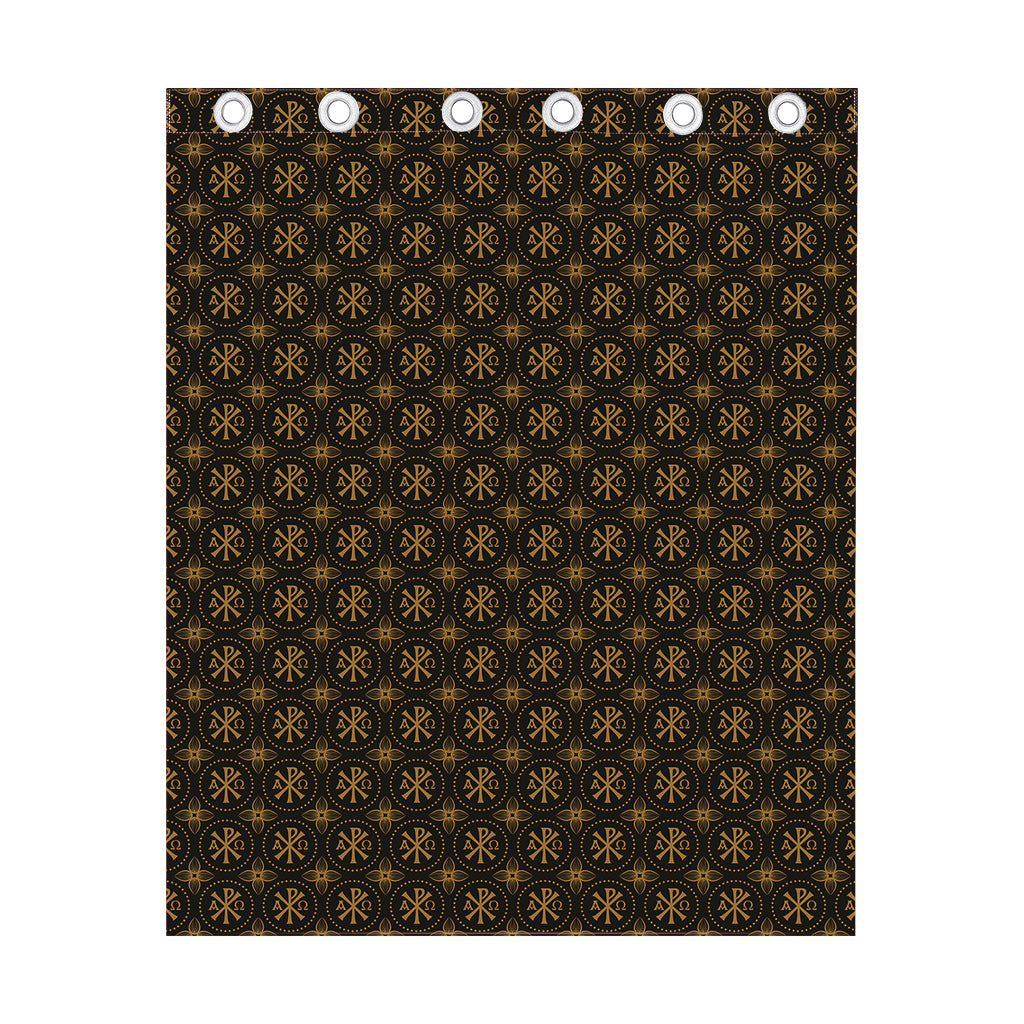Classic Orthodox Pattern Print Curtain