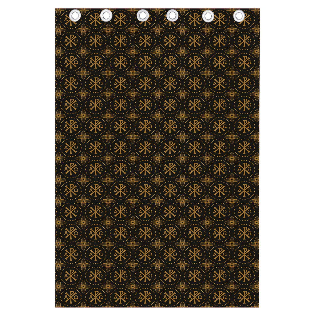 Classic Orthodox Pattern Print Curtain
