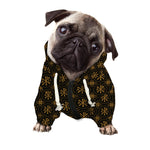 Classic Orthodox Pattern Print Dog Zip Up Hoodie
