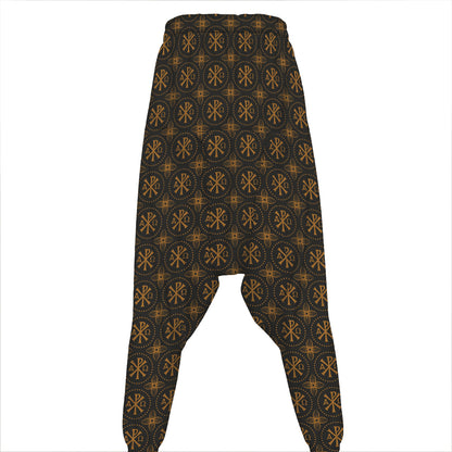 Classic Orthodox Pattern Print Hammer Pants