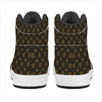 Classic Orthodox Pattern Print High Top Leather Sneakers