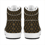 Classic Orthodox Pattern Print High Top Leather Sneakers