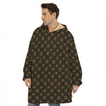 Classic Orthodox Pattern Print Hoodie Blanket