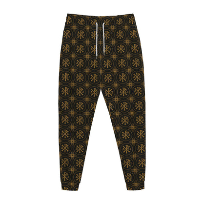 Classic Orthodox Pattern Print Jogger Pants