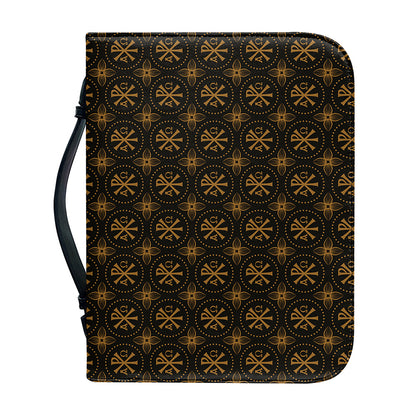 Classic Orthodox Pattern Print Leather Bible Cover