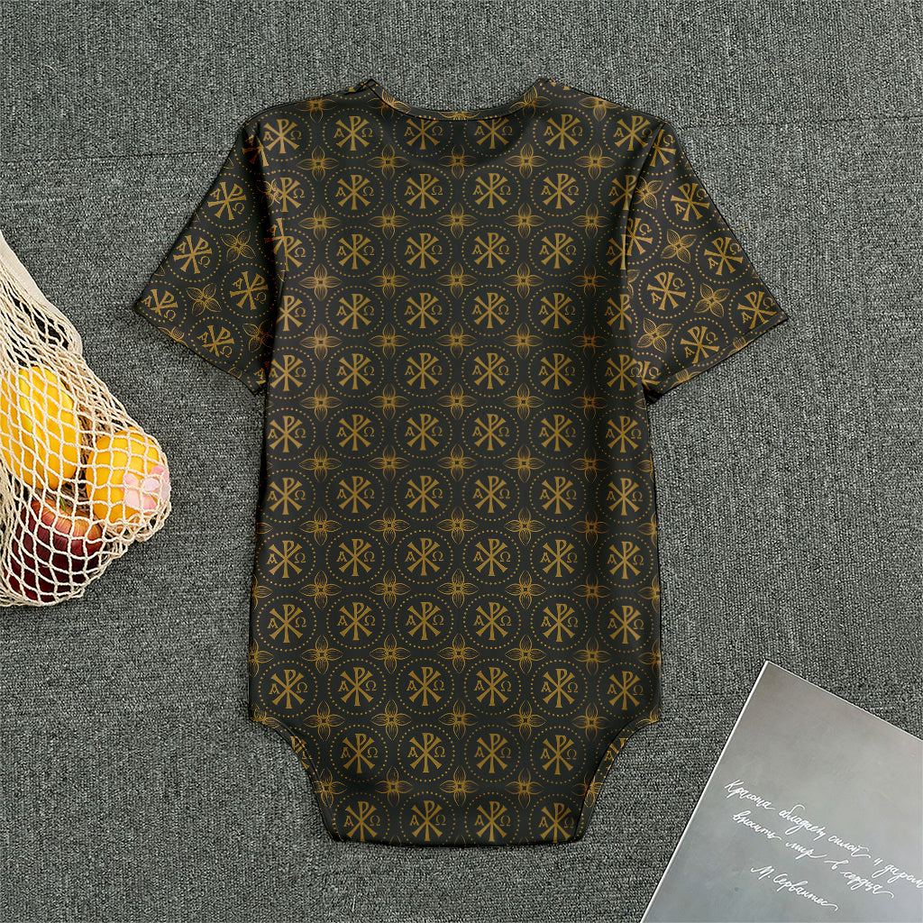 Classic Orthodox Pattern Print Men's Bodysuit