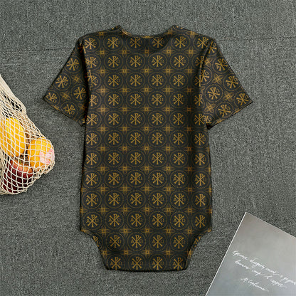 Classic Orthodox Pattern Print Men's Bodysuit
