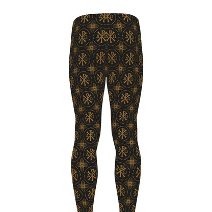 Classic Orthodox Pattern Print Men's leggings